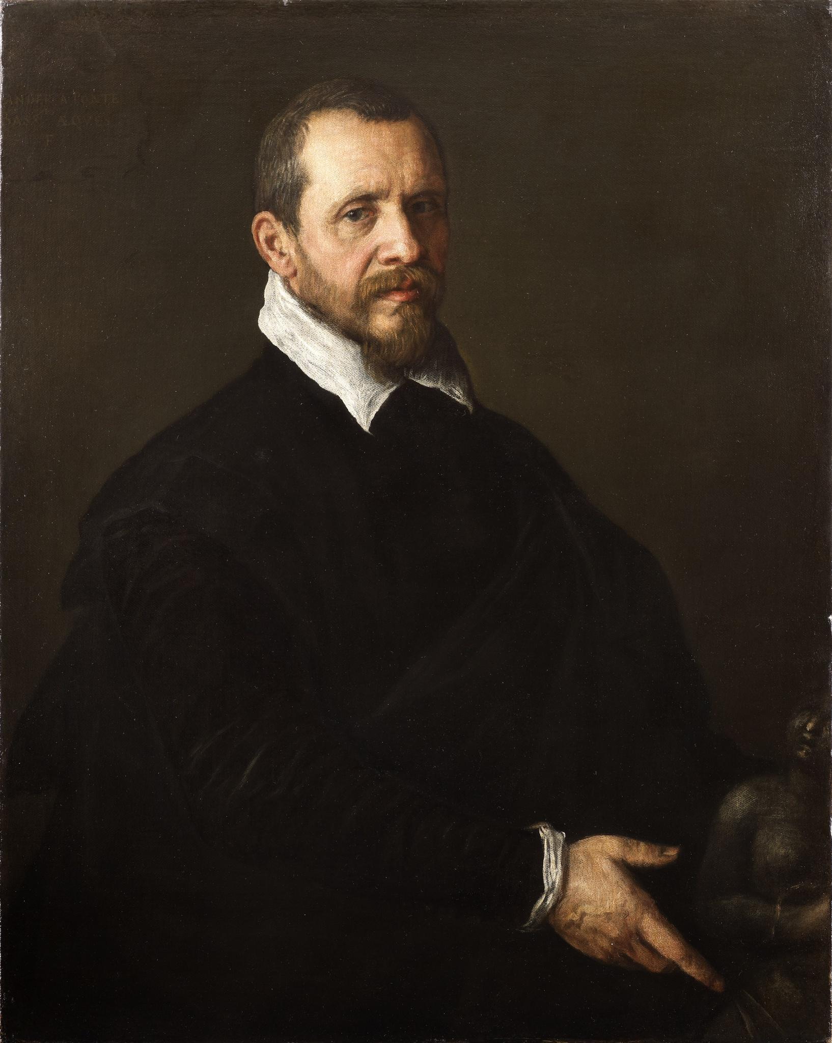 Portrait of a Gentleman with a Sculpture